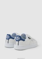 White Player Basic Leather Sneakers Pepe Jeans L20F2F1524 Boy - Image 4
