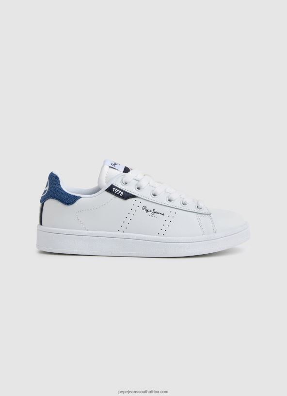 white_player_basic_leather_sneakers_pepe_jeans_l20f2f1524_boy.jpg White Player Basic Leather Sneakers Pepe Jeans L20F2F1524 Boy - Image 1
