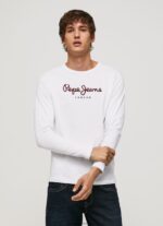 White Printed Logo Cotton T-Shirt Pepe Jeans L20F2F1018 Men - Image 3