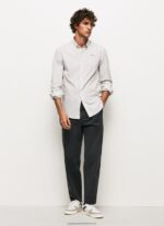 White Slim Fit Poplin Cotton Shirt Pepe Jeans L20F2F1022 Men - Image 2