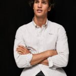 White Slim Fit Poplin Cotton Shirt Pepe Jeans L20F2F1022 Men
