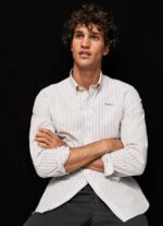 White Slim Fit Poplin Cotton Shirt Pepe Jeans L20F2F1022 Men