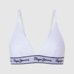 White Stretchy Cotton Bra Pepe Jeans L20F2F540 Women
