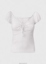 White Sweetheart Neckline T-Shirt Pepe Jeans L20F2F462 Women - Image 5