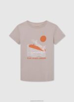 White Vertical Logo Cotton T-Shirt Pepe Jeans L20F2F1618 Boy - Image 4