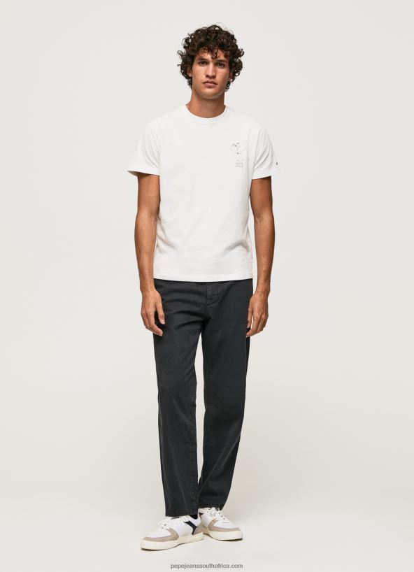 White Washed And Dyed Cotton T-Shirt Pepe Jeans L20F2F942 Men - Image 2