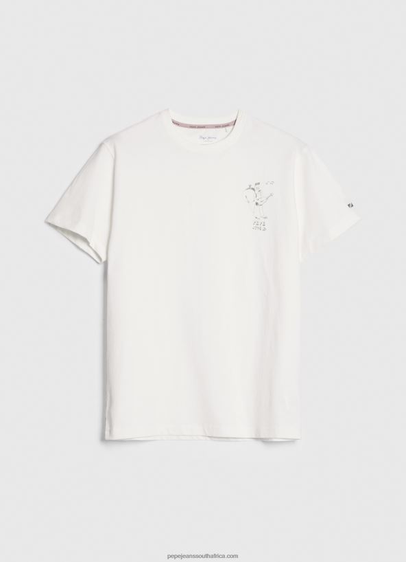 White Washed And Dyed Cotton T-Shirt Pepe Jeans L20F2F942 Men - Image 5