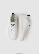 White Yogi Leather Sock Sneakers Pepe Jeans L20F2F1190 Men - Image 2